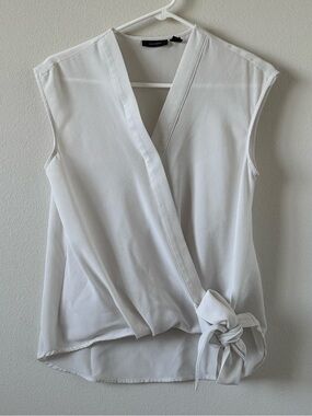 Halogen Wrap Tie Blouse